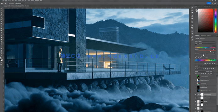 3dsmax建筑场景外部灯光照明大师班训练视频教程(图4)