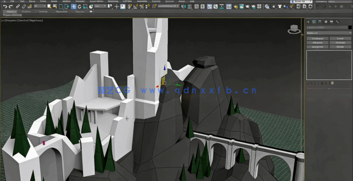 3dsmax顽皮狗大师教你构建风格化游戏环境场景完整制作工作流程视频教程(图6)