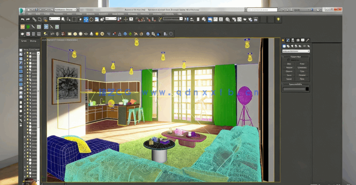 [3dsmax] 3dsmax三维室内场景人物添加制作视频教程(图2)