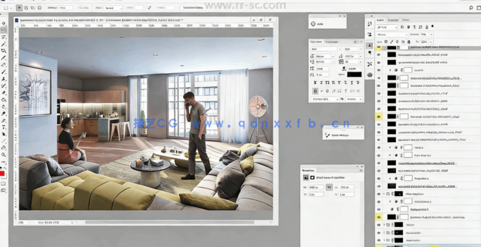 [3dsmax] 3dsmax三维室内场景人物添加制作视频教程(图5)