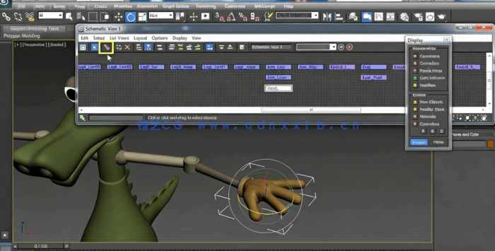 [3dsmax] 3D角色骨骼绑定动画实例训练视频教程(图4)