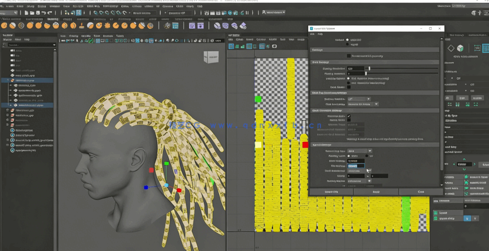  Maya中Xgen逼真人物角色面部与发型制作视频教程(图4)