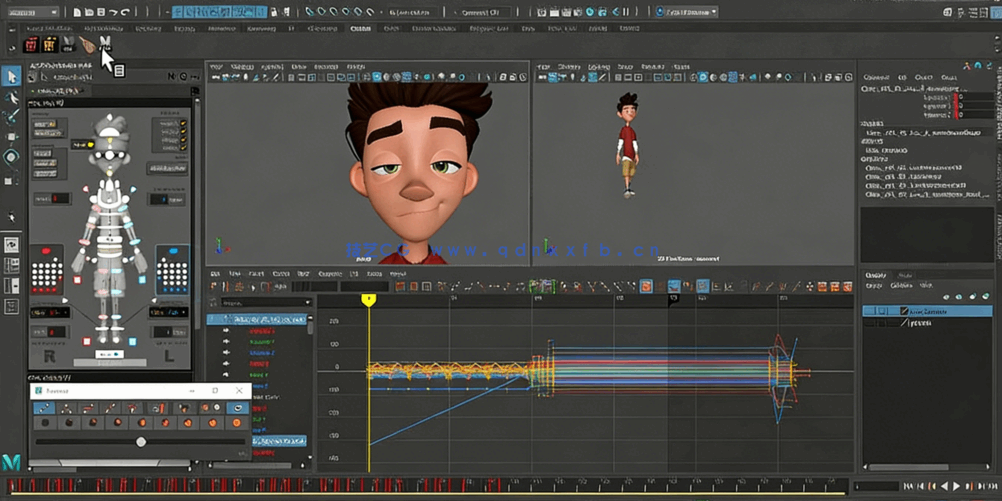 Maya人物角色视觉故事情景动画技术视频教程(图4)