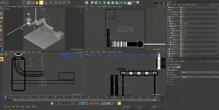 C4D趣味工厂动画实例制作视频教程(图2)