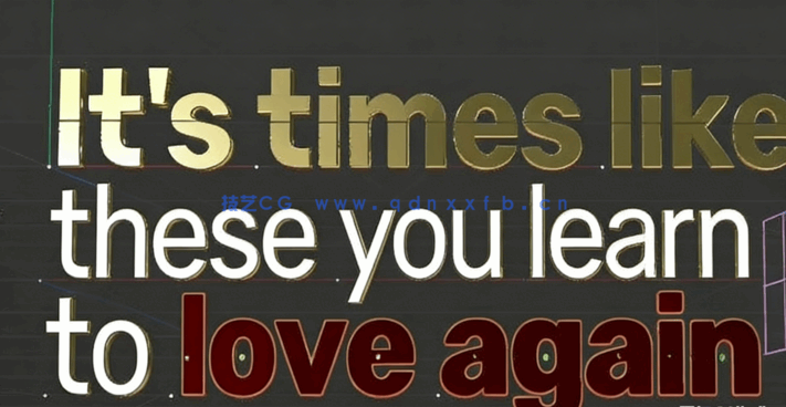  Cinema 4D文字文本排版设计动画技术视频教程(图2)