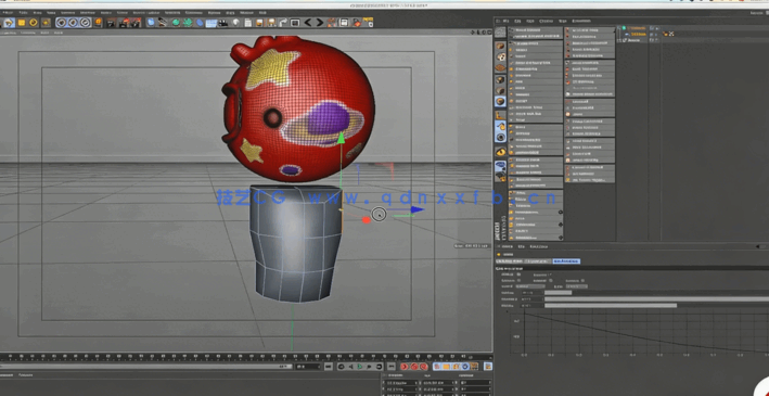 C4D创建移动3D角色模型视频教程(图4)