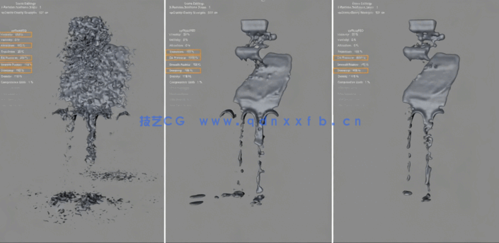 C4D液体浇注滴溅粘着模拟动画大师级视频教程(图2)
