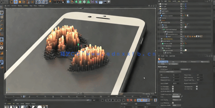 C4D克隆形状转换实例制作视频教程(图5)