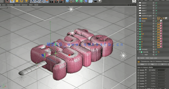  C4D影视级视觉广告设计实例训练视频教程 (图4)