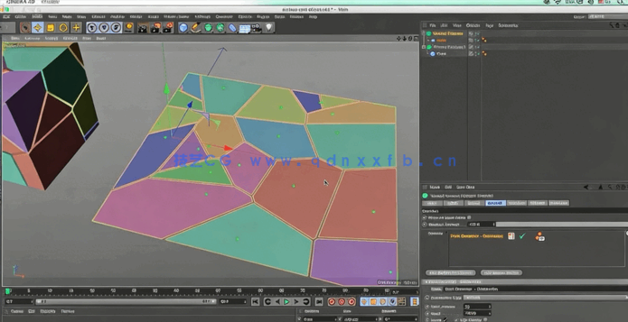 C4D中Voronoi断裂技术训练视频教程(图2)