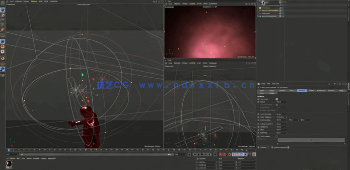 C4D气氛照明渲染场景实例制作视频教程 (图3)