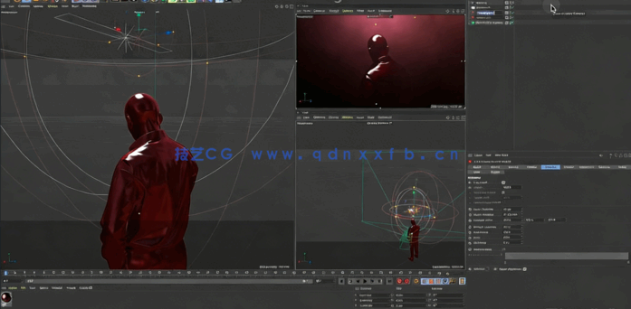 C4D气氛照明渲染场景实例制作视频教程 (图2)