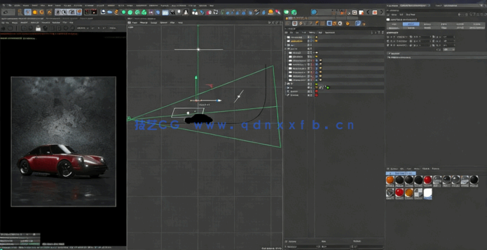 C4D与Octane汽车可视化渲染技术视频教程(图3)