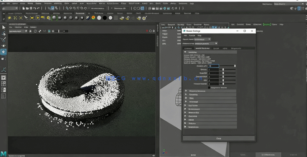 Maya中nparticles粒子动力模拟技术视频教程(图4)