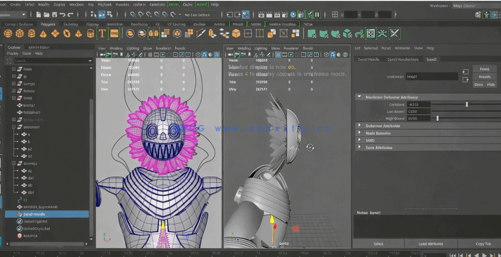 Maya人物角色建模概念设计技术视频课程(图8)