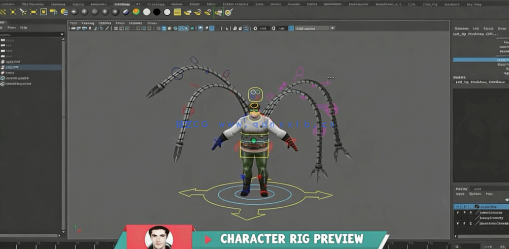 Maya中游戏角色绑定动画大师级视频课程(图2)