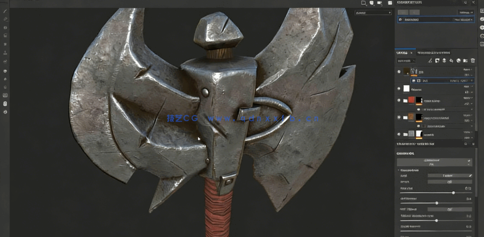 Maya Zbrush与SP游戏武器建模和纹理设计视频课程(图6)