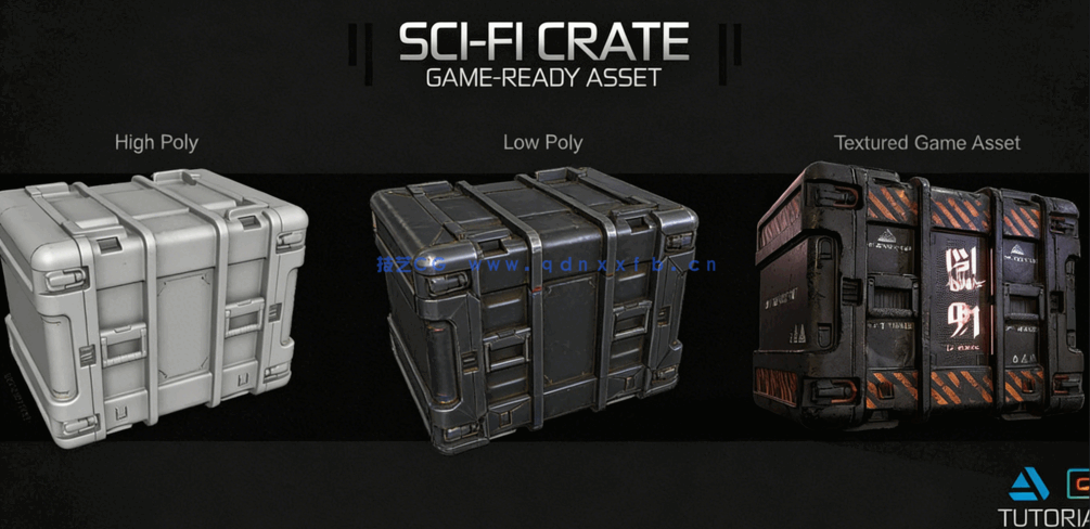 Maya与SP游戏资产模型和纹理制作全流程视频课程(图1)