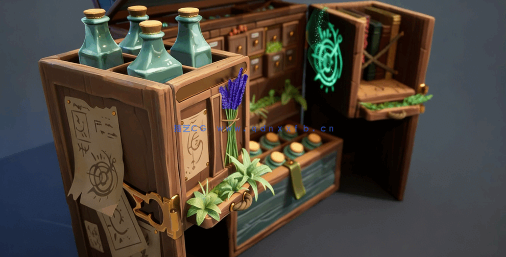 3A级游戏风格化幻想道具制作全流程视频教程(图3)