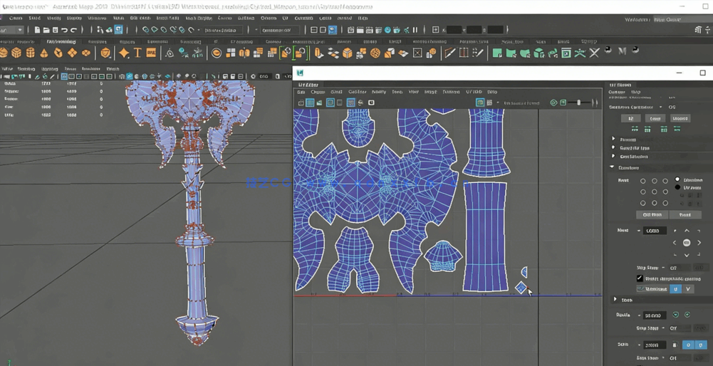 Maya与Zbrush战斧游戏模型完整制作视频教程(图8)
