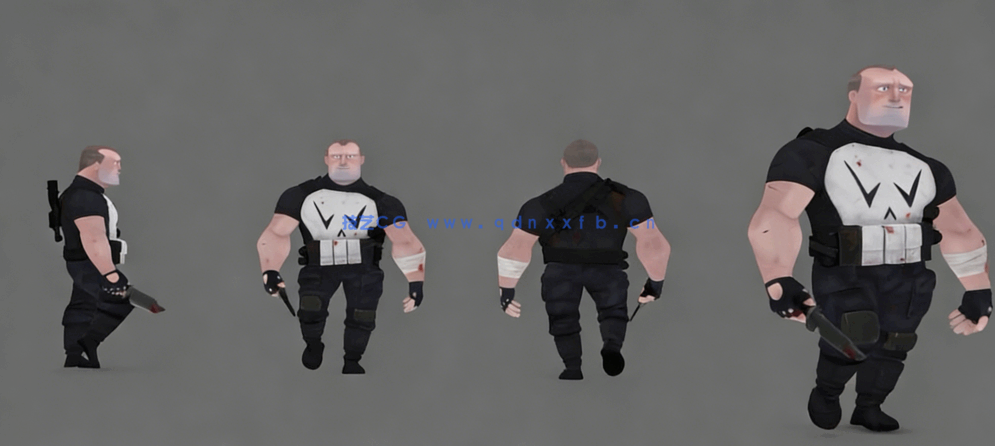 Maya角色周期循环行走动画实例制作视频课程(图6)