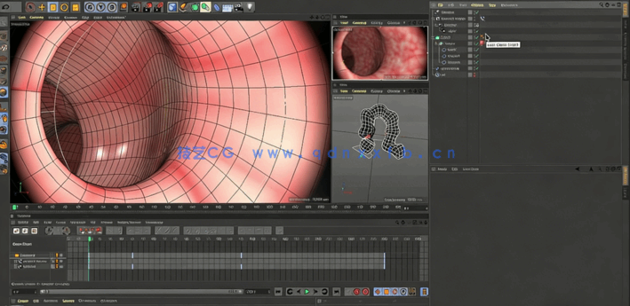 C4D医疗内窥镜腔内镜动画视频教程(图4)
