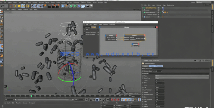 Cinema 4D动态粒子模拟特效视频教程(图4)