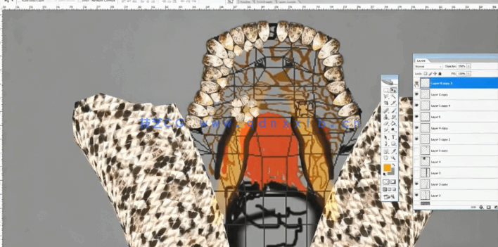 影片哈利·波特中的蟒蛇C4D制作视频教程(图3)