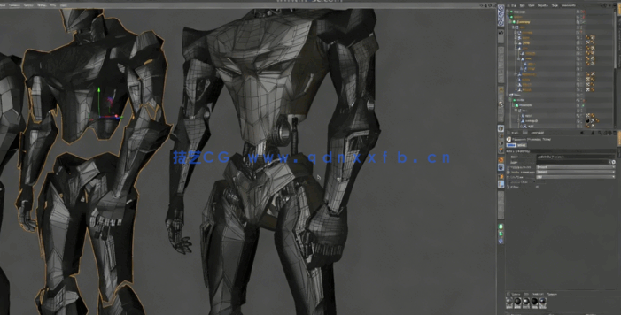 Cinema 4D超经典机器人建模制作完整工作流程视频教程 (图3)