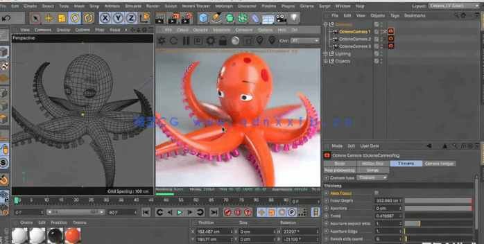 OctaneRender渲染引擎在C4D中的应用视频教程(图4)