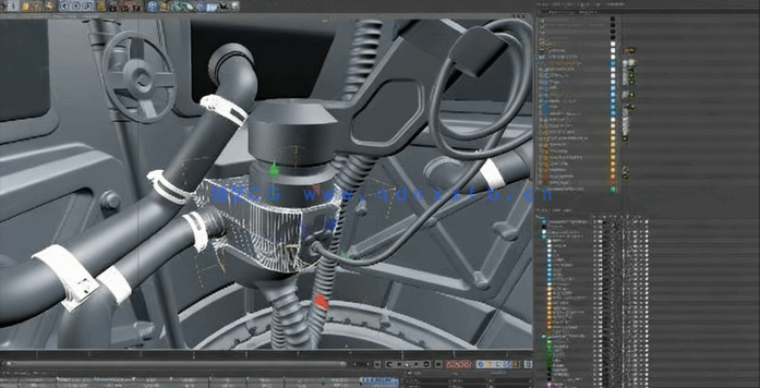 C4D与Octane科技胶囊场景建模与渲染视频教程(图6)