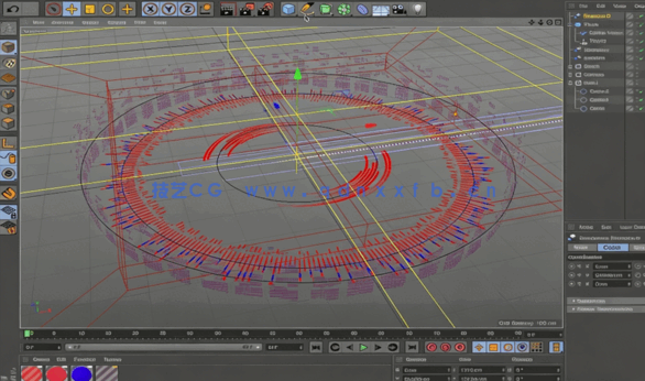 Cinema 4D中FUI虚拟动态图像制作视频教程 (图3)