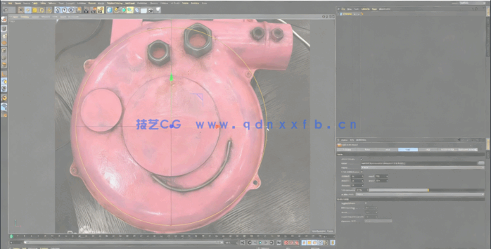 超火佩奇鼓风机C4D建模视频教程(图3)