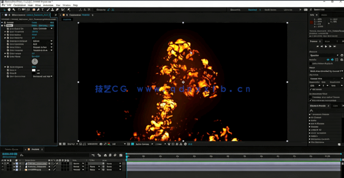 C4D爆炸火焰视觉特效实例制作视频教程(图4)
