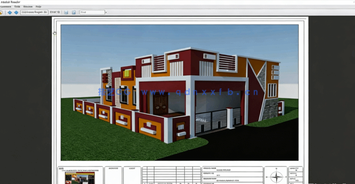 AutoCAD 2D3D智能房屋外观与室内设计训练视频教程(图3)