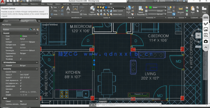 AutoCAD通过完整实例项目学习建筑设计视频教程(图3)