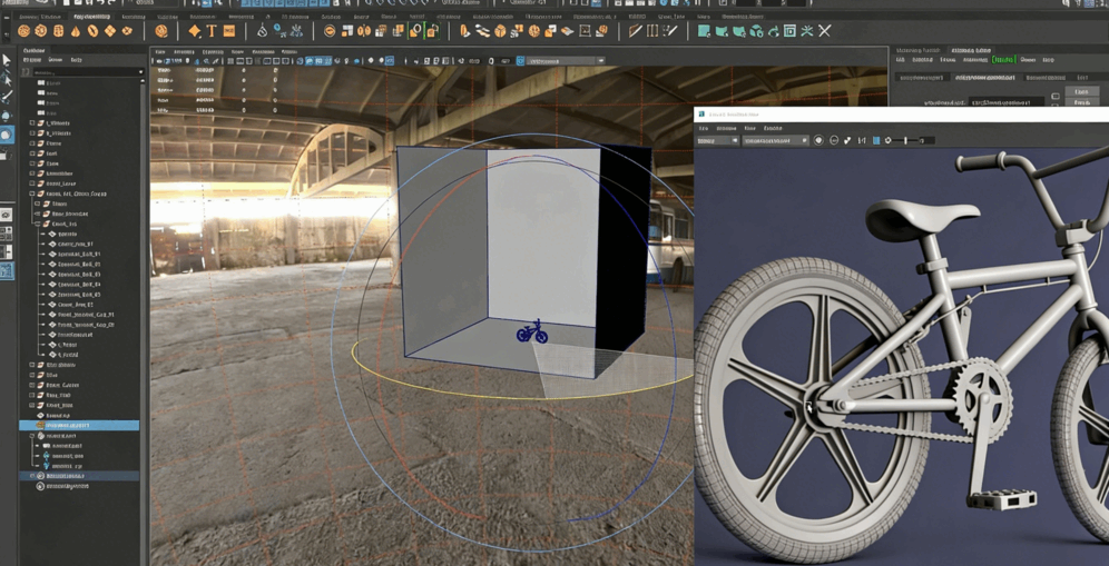 Maya逼真自行车硬表面建模完整制作流程视频教程(图7)