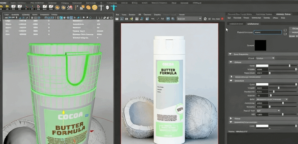 Maya与Rdshift化妆品产品级渲染实例训练视频教程(图6)