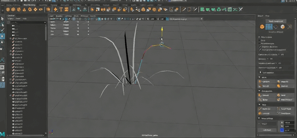 Maya顽皮狗艺术家为游戏创建复杂植被游戏环境视频教程(图3)