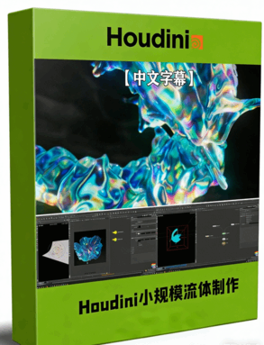 Houdini小规模流体液体特效制作视频教程(图1)