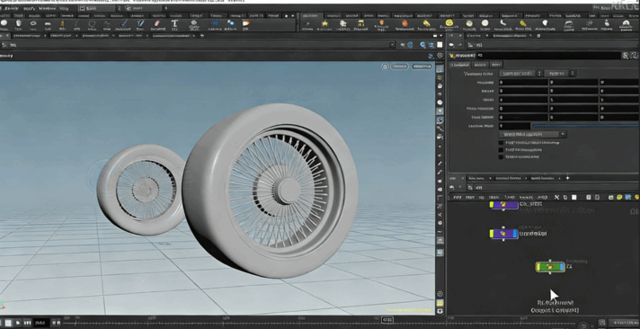 Houdini汽车轮胎烟雾视觉特效制作视频教程(图2)
