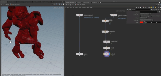  Houdini撞击产生灰尘碎片沙子视效制作视频教程(图3)