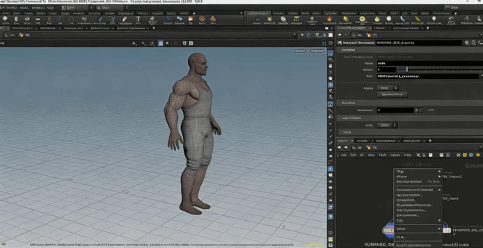 Houdini中KineFX模块游戏角色绑定关键技术视频教程(图4)