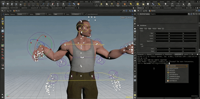 Houdini中KineFX模块游戏角色绑定关键技术视频教程(图6)