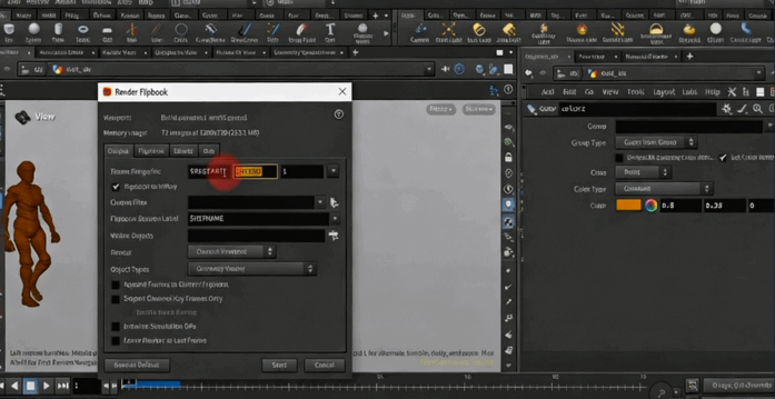 Houdini角色化尘粒子消散特效实例制作视频教程(图5)