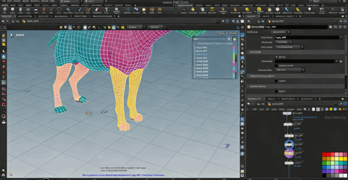 Houdini鬣狗生物毛发实例制作训练视频教程(图3)