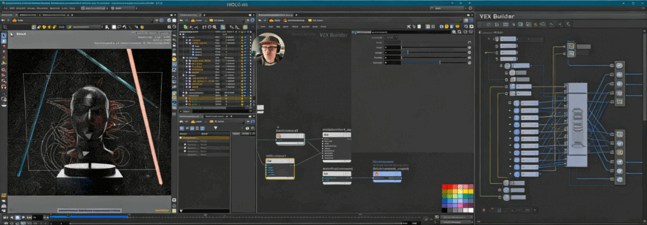 Houdini音频驱动3D动态艺术视觉特效制作视频教程(图5)