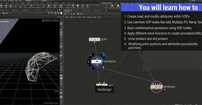 Houdini中VOP核心技术训练视频教程(图6)