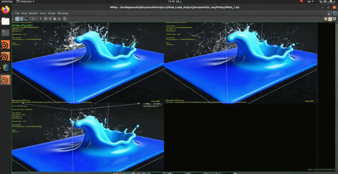 Houdini飞机撞击水面视觉特效制作流程视频教程(图3)