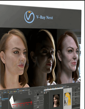 V-Ray Next逼真CG人像灯光照明渲染技术视频教程 (图1)